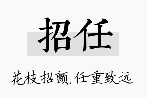 招任名字的寓意及含义