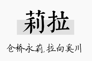 莉拉名字的寓意及含义