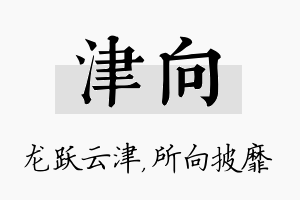 津向名字的寓意及含义