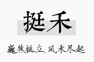 挺禾名字的寓意及含义