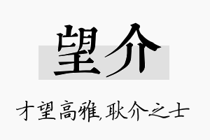 望介名字的寓意及含义