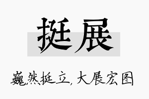 挺展名字的寓意及含义