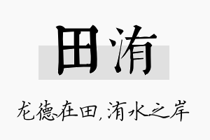 田洧名字的寓意及含义