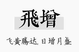 飞增名字的寓意及含义