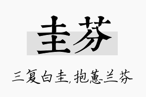 圭芬名字的寓意及含义