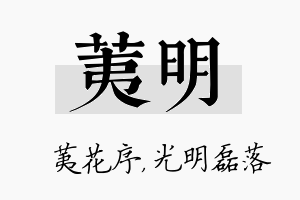 荑明名字的寓意及含义