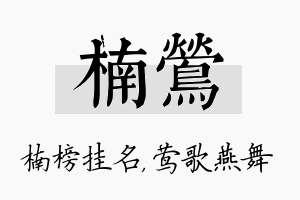 楠莺名字的寓意及含义