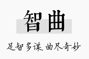 智曲名字的寓意及含义