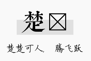 楚犇名字的寓意及含义