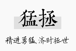 猛拯名字的寓意及含义