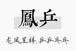 凤乒名字的寓意及含义