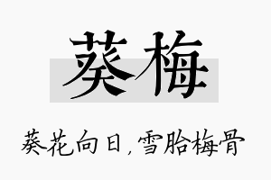 葵梅名字的寓意及含义