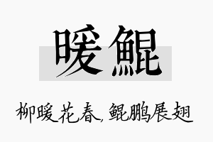 暖鲲名字的寓意及含义