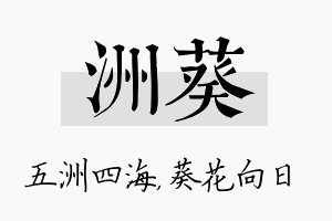 洲葵名字的寓意及含义