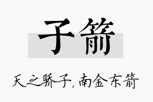 子箭名字的寓意及含义