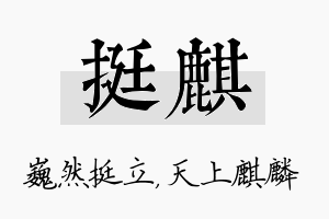 挺麒名字的寓意及含义