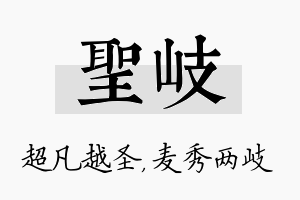 圣岐名字的寓意及含义