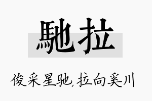 驰拉名字的寓意及含义