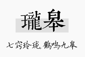 珑皋名字的寓意及含义