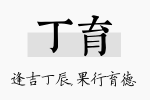 丁育名字的寓意及含义