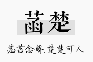 菡楚名字的寓意及含义