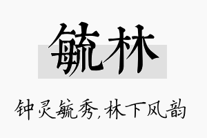 毓林名字的寓意及含义