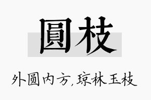 圆枝名字的寓意及含义