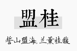 盟桂名字的寓意及含义