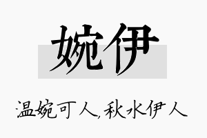 婉伊名字的寓意及含义