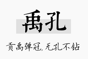 禹孔名字的寓意及含义