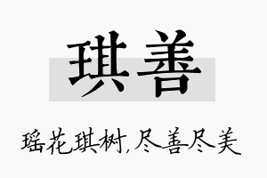 琪善名字的寓意及含义