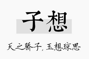 子想名字的寓意及含义