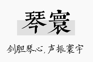 琴寰名字的寓意及含义