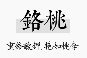 铬桃名字的寓意及含义