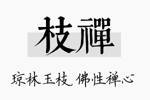 枝禅名字的寓意及含义