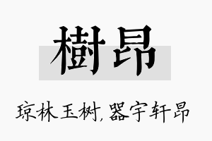 树昂名字的寓意及含义