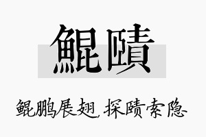 鲲赜名字的寓意及含义