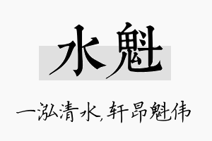 水魁名字的寓意及含义