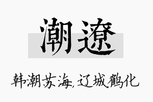 潮辽名字的寓意及含义