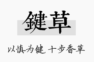 键草名字的寓意及含义