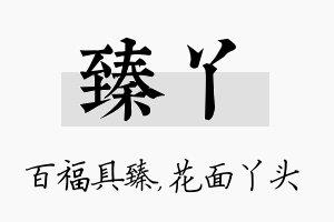 臻丫名字的寓意及含义