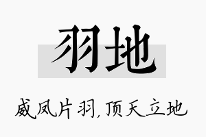 羽地名字的寓意及含义