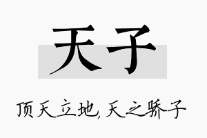 天子名字的寓意及含义