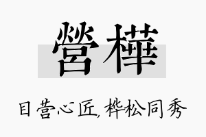 营桦名字的寓意及含义