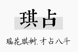 琪占名字的寓意及含义