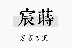 宸莳名字的寓意及含义