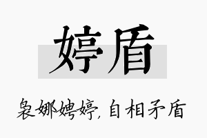 婷盾名字的寓意及含义