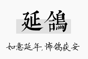 延鸽名字的寓意及含义