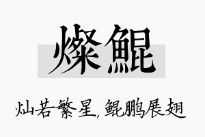 灿鲲名字的寓意及含义