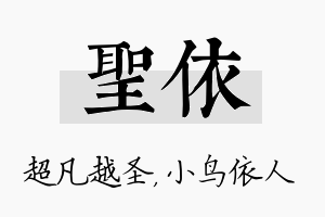 圣依名字的寓意及含义